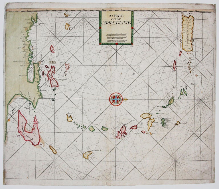 Item #101113 A Chart of the Caribe Islands. J./ Mount Thornton, T., W.& J./ Page.