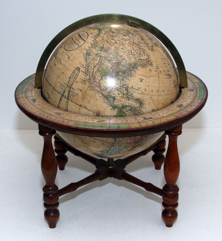 Item #1050015 Joslin’s/ TERRESTRIAL GLOBE/ containing all/ THE LATEST DISCOVERIES/ AND/ Geographical Improvements,/ also the Tracks of/ the most celebrated circumnavigators./ Compiled from Smith’s New English Globe, with/ additions and improvements by Annin & Smit. Gilman/ BOYNTON JOSLIN, G. W.