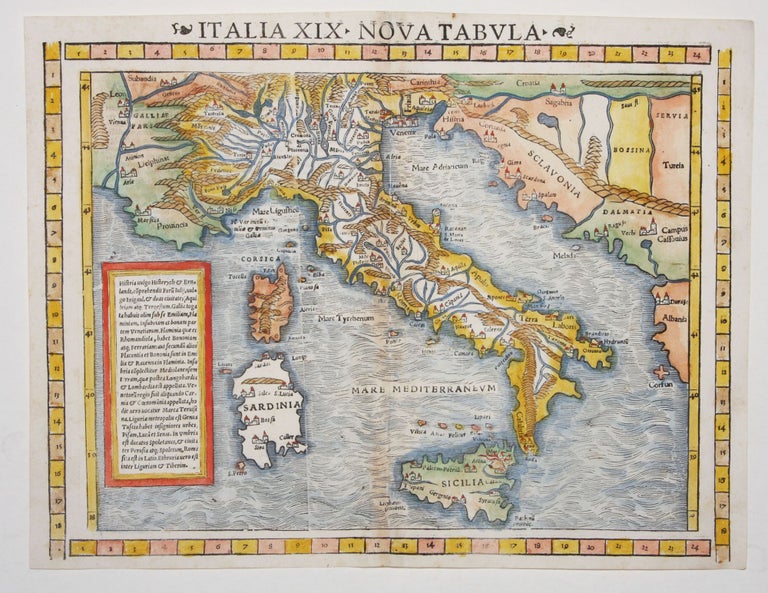 Item #10538 Italia XIX Nova Tabula. S. MUNSTER.
