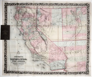 Item #10619 Bancroft's Map of California, Nevada, Utah and Arizona. H. H. BANCROFT, William H....
