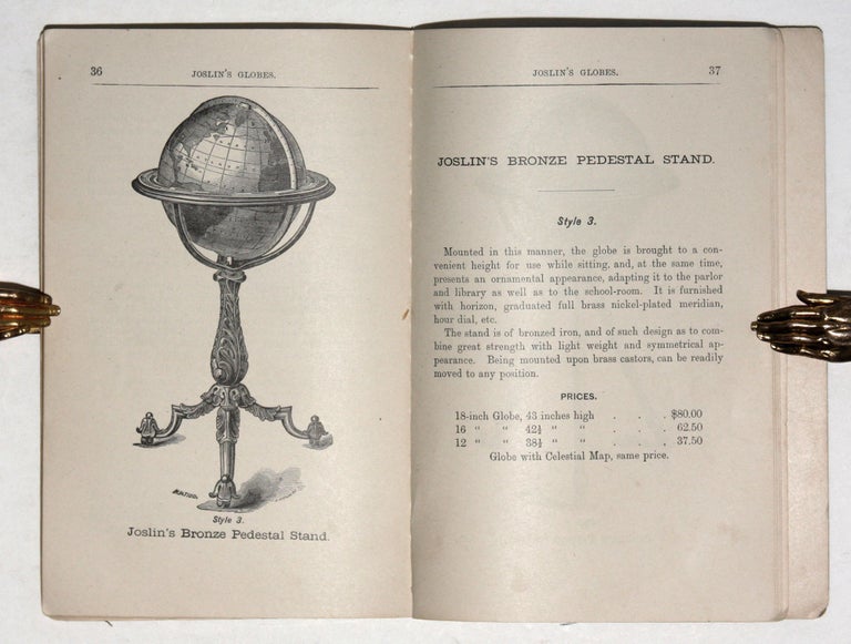 Item #10653 How To Use A Globe. Joslin's Terrestrial And Celestial Globes. GILMAN JOSLIN, SON.