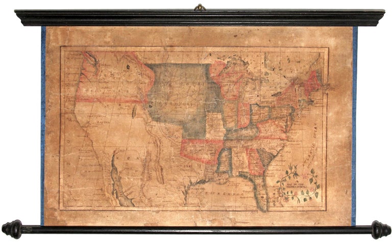 Item #10755 A Map of the United States. William Fiske AINSWORTH.