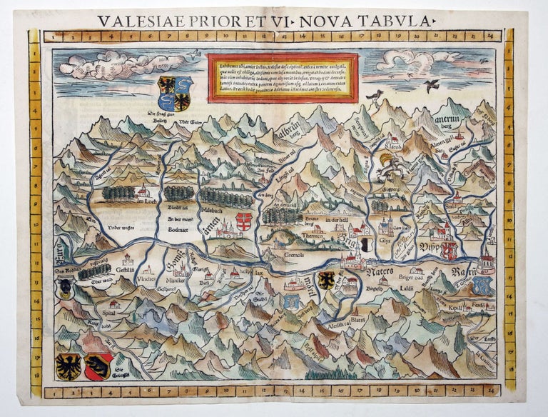 Item #10914 Valesiae Prior Et VI Nova Tabula. S. MUNSTER.