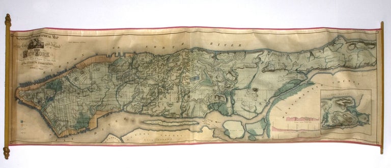 Item #10946 Sanitary & Topographical Map of the City and Island of New York. Egbert L. VIELE.