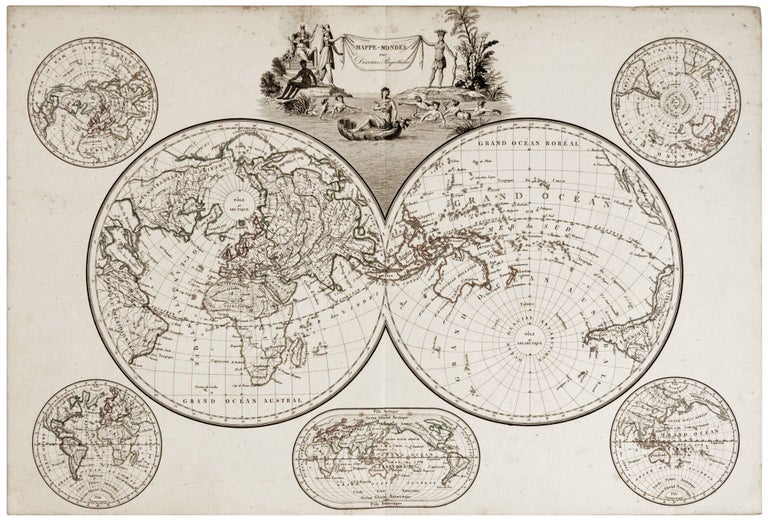 Item #11085 Mappe-Mondes sur Diverses Projections…. J. B. M. MALTE-BRUN/ CHAMOUIN.