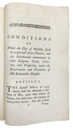 Draper's answer to the Spanish Arguments, claiming the Galeon, and refusing payment of the ransom bills, for preserving Manila from pillage and destruction; in a letter addressed to the Earl of Halifax.