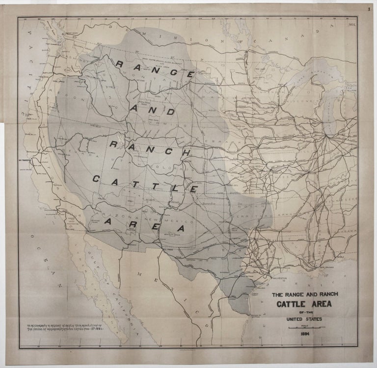 Item #10392 The Range and Ranch Cattle Area of the United States. Joseph NIMMO.
