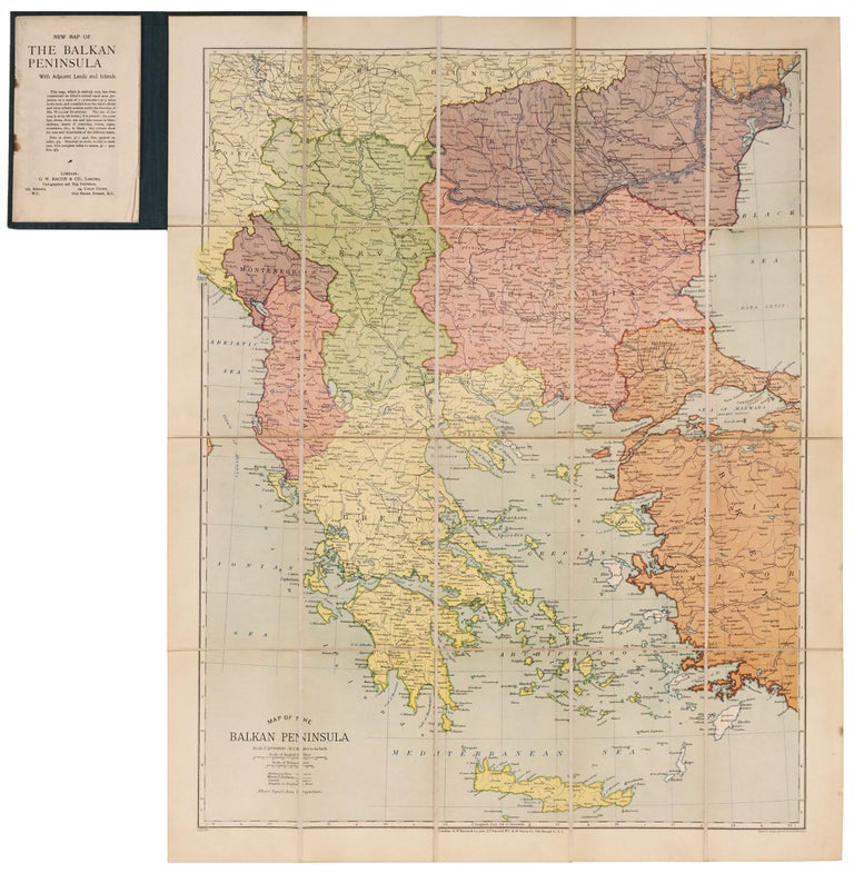 Item #163 Map Of The Balkan Peninsula…. G. W. BACON, William CO. LTD./ STANFORD.