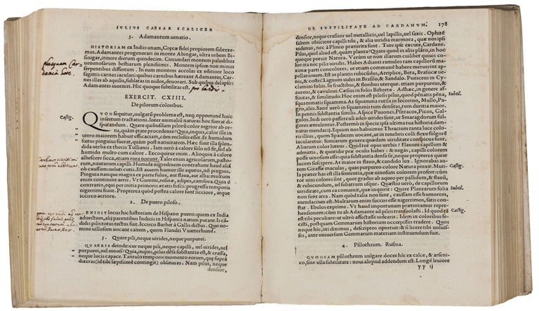 Item #1687 Exotericarum Exercitationum Liber Quintus Decus de Subtilitate ad Hieronymum Cardanum. Julius Caesar SCALIGER.