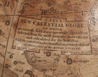 Cary’s New Celestial Globe, On Which are correctly laid down upwards of 3500 Stars Selected from the most accurate observations and calculated for the Year 1800…Strand London Jan.1 1816
