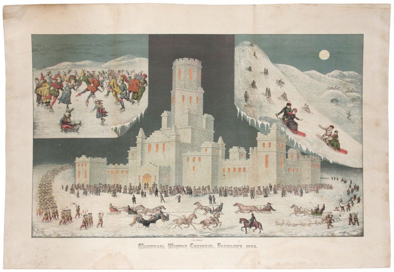 Item #194 February 1884 Montreal Winter Carnival, Ice Palace.