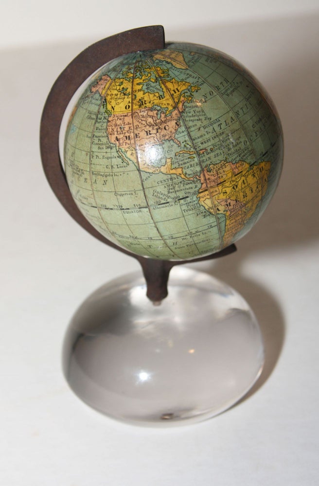 Item #200010 In area west of Australia:] Rand McNally & Co.’s New 3 Inch Terrestrial Globe Copyright 1891, by Rand, McNally, & Co. AMERICAN GLOBE AND SCHOOL SUPPLY CO./ RAND MCNALLY.