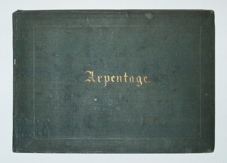 Item #2806 Quelques operations d'Arpentage. Souvenir de la Saint-Libanos, 1857. Anonymous.