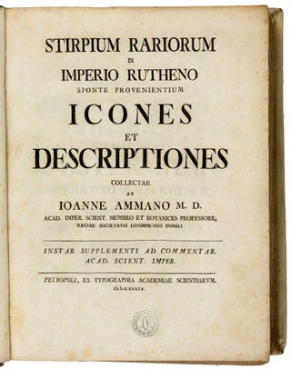 Stirpium rariorum in Imperio Rutheno sponte provenientium icones et descriptiones.