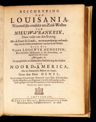 Beschryving van Louisania, Nieuwelijks ontdekt ten Zuid-Westen van Nieuw-Vrankryk, door order van den Koning.