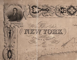 Map Of The State Of New York...1851. [Separately:] Drawn And Engraved By Sherman & Smith New York.