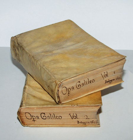 Item #3811 Opere di Galileo Galilei...In questa nuoua editione insieme raccolte, e di varij trattati dell’ istesso autore non più stampati accresciute. Galileo GALILEI.
