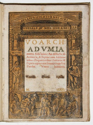 Item #3935 Voarchadumia contra alchimiam: ars distincta ab archimia, et sophia: cum additionibus,...