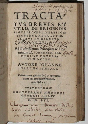 Item #4105 Tractatus brevis et utilis, de erigendis figuris coeli, verificationibus,...