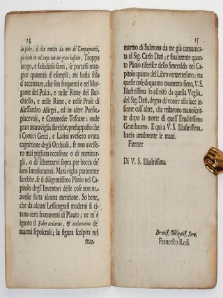 Lettera intorno all&rsquo;Invenzione degli occhiali.
