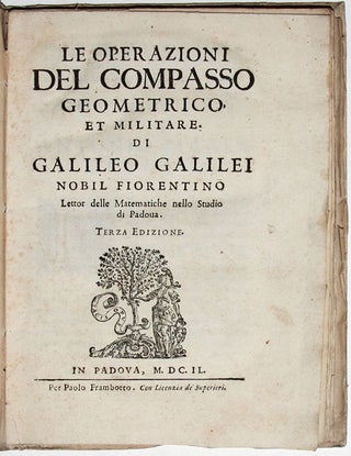 Le Operazioni del Compasso Geometrico et Militare di Galileo Galilei ...