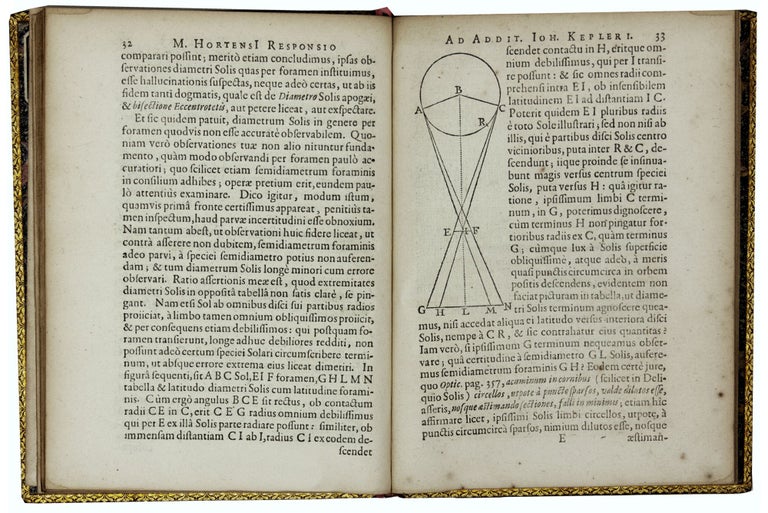Item #5372 Martini Hortensi Delfensis Responsio ad Additiunculam D. Ioannis Kepleri, Caesari Mathematici, praefixam ephimeridi eius annum 1624. Martinus / HORTENSIUS, Maarten VAN DEN HOVE.