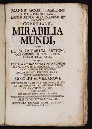 Mirabilia Mundi, sive de scientiarum artiumque omnium origine et progressu tractatus