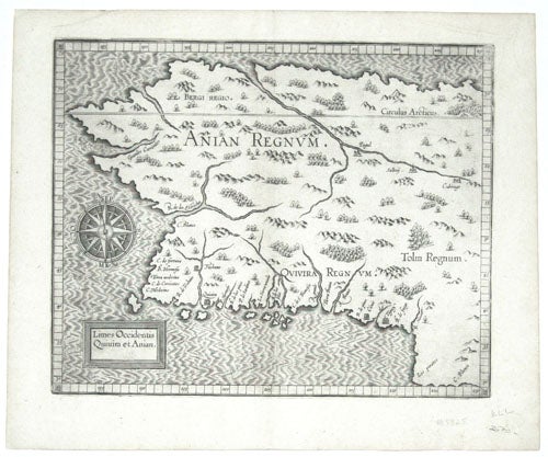 Item #5825 Limes Occidentis Quivira et Anian. 1597. C. WYTFLIET.