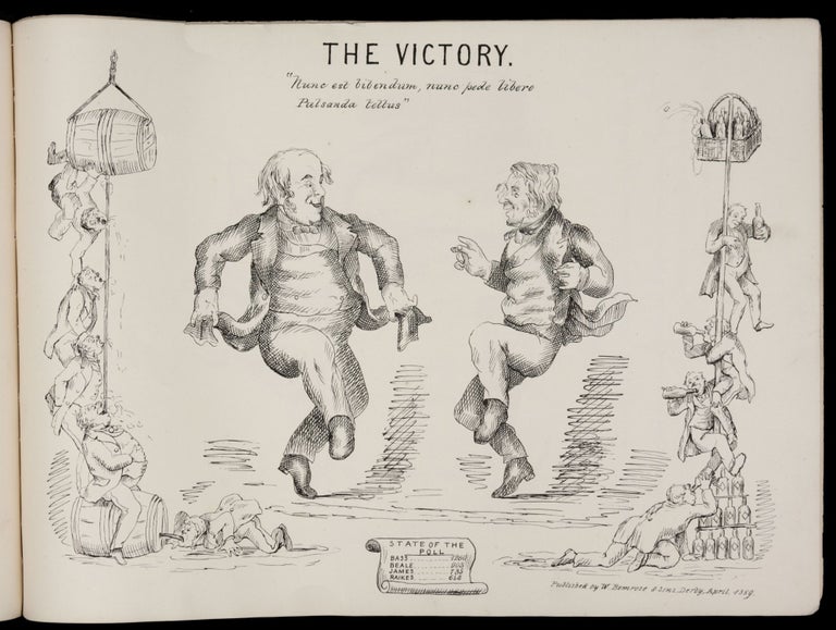 Item #5891 Caricatures, Derby Election, April, 1859. BEMROSE.