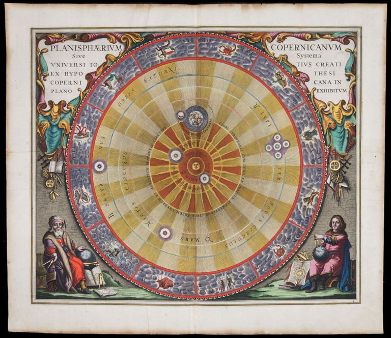 Item #5910 Planisphaerium Copernicanum sive systema universi totius create ex hypothesi copernicana in plano exhibitum. Andreas CELLARIUS.