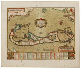 Item #5944 Mappa Aestivarum Insularum, alias Barmudas. H. HONDIUS