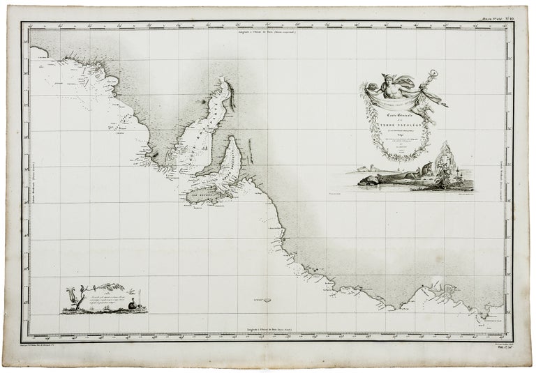 Item #5978 Carte Generale de la Terre Napoleon (a la Nouvelle Hollande)... par M.L. Freycinet an 1808. M. L. FREYCINET.