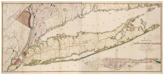 Item #5979 Geological Map of Long & Staten Islands with the Environs of New York…. W. W./ SMITH...