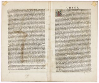 Chinae, olim Sinarum regionis, nova descriptio.