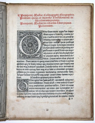 Pomponii Mellae Cosmographi Geographia:… [Including: DIONYSIUS PERIEGETES, De Situ Orbis. Tr. Priscianus.]