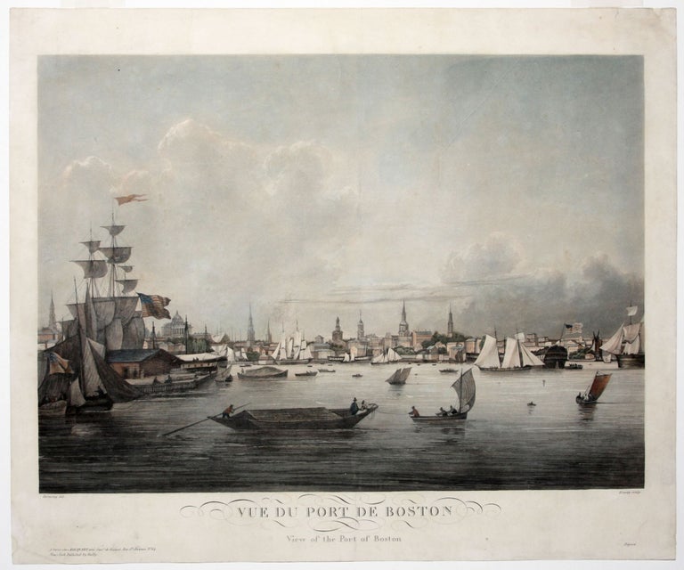 Item #650013 Vue du Port de Boston/ View of the Port of Boston. Louis GARNERAY, Ambroise-.