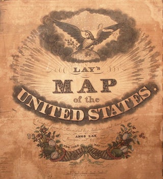 Lay's Map of the United States. Compiled from the Latest and best Authorities and Actual Surveys…