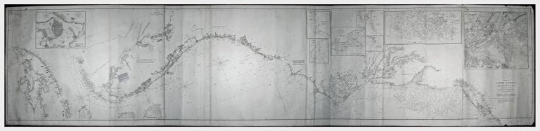 Item #9370 Coast Of North America from Point Judith to Cape St. Antonio. (Island Of Cuba) Including The Bhama Banks… Every Authentic Survey, American, English & Spanish, Has Been Used In The Construction Of This Chart…. Charles/ BLUNT COPLEY, E., G. W.