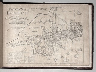 Untitled atlas of Boston consisted of 10 street plans of part of the city, a key map of the plans, and two contemporaneous reproductions of early maps of Boston, thus 13 plates in all.